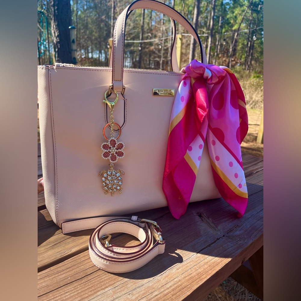New Kate Spade Leighann Laurel Way Lane Satchel Leather Shoulder Bag Blush Pink